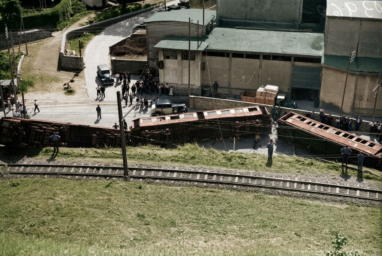 Un terrible accidente ferroviario en las proximidades de Añorga deja cuatro muertos y 58 heridos
