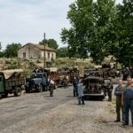 Concentración en Villalba de camiones con municiones y víveres para las fuerzas leales