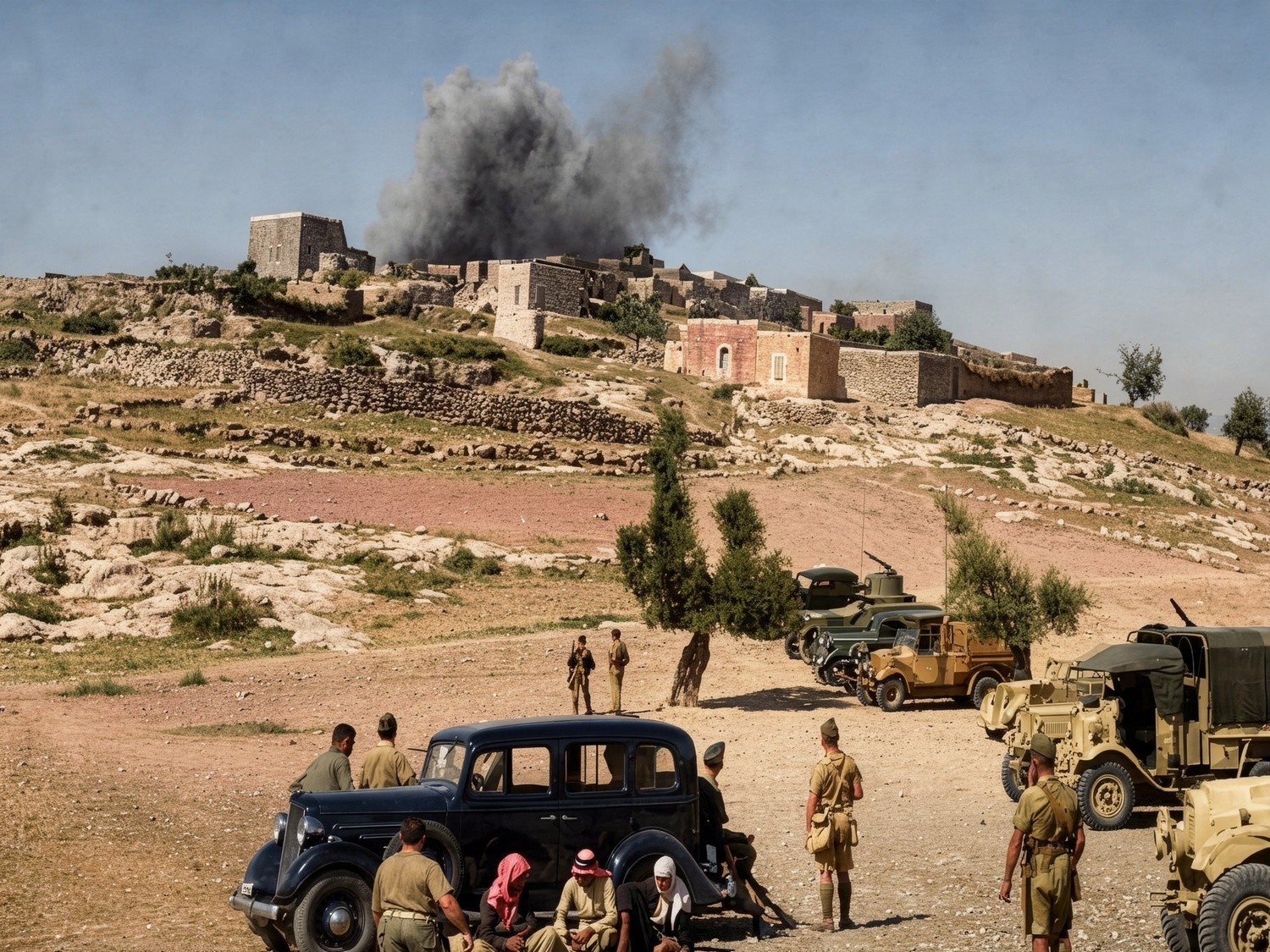 Sangrientos combates en Nabulus y Tulkarem: la jornada más cruenta de la revuelta en Palestina