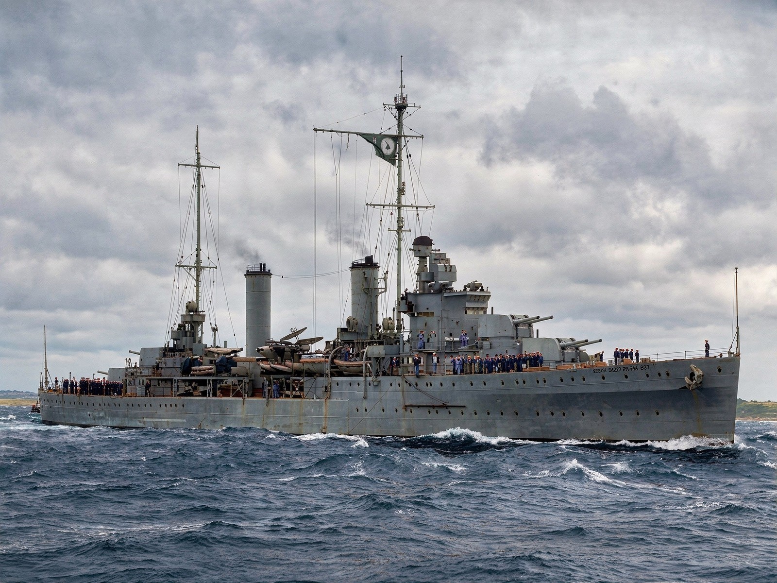 Un buque de guerra inglés hace escala en Canarias en su travesía hacia Sudáfrica