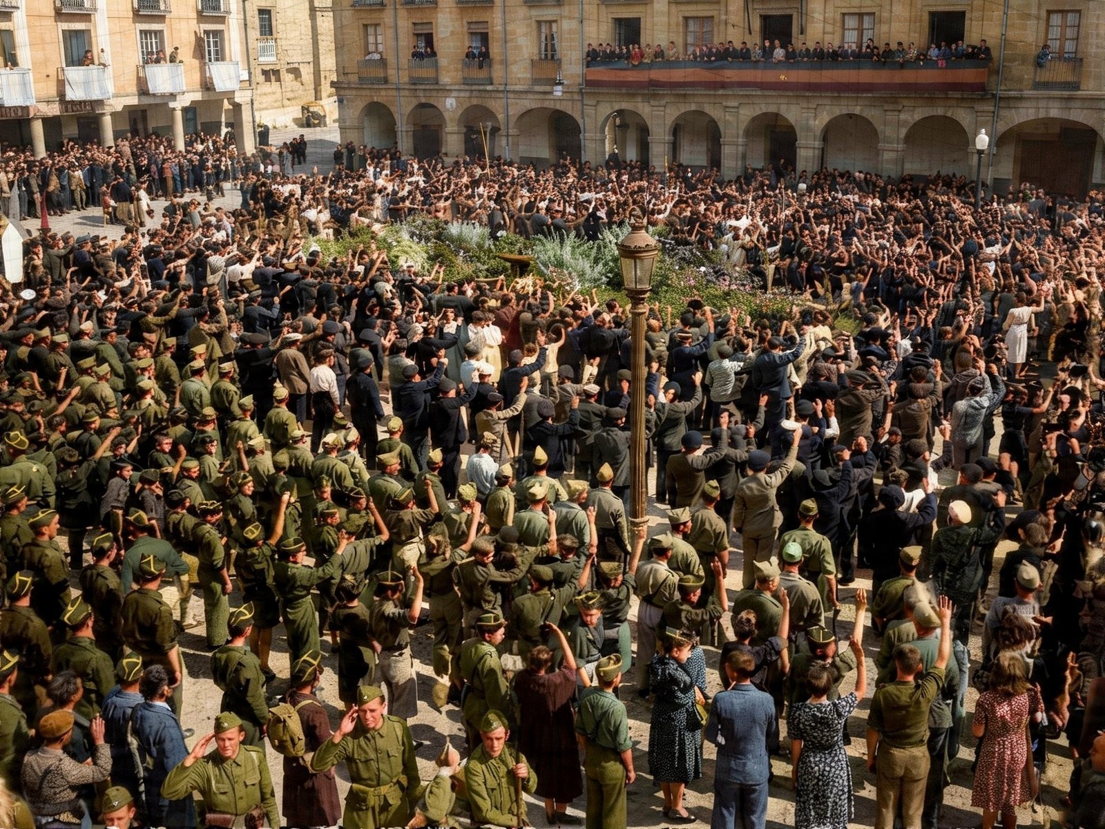 Llega a Madrid el regimiento de voluntarios de Asturias, compuesto por 5.000 mineros